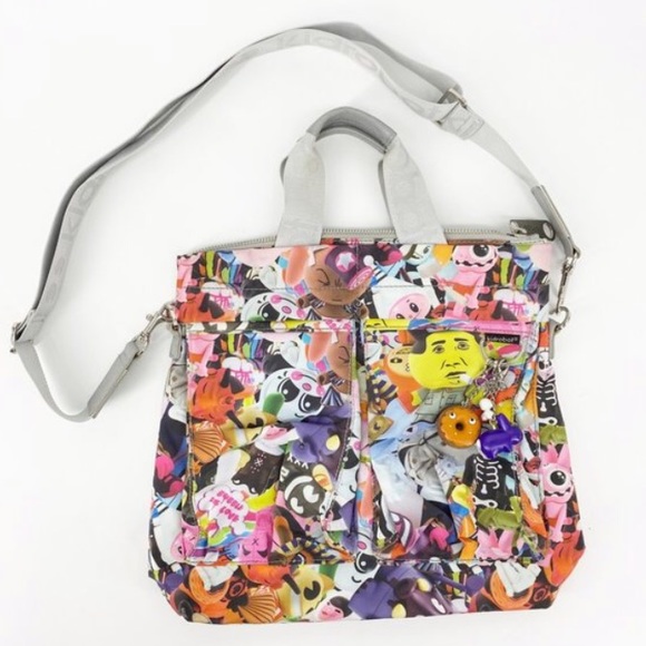 kidrobot Handbags - Kidrobot Printed Colorful Crossbody Tote